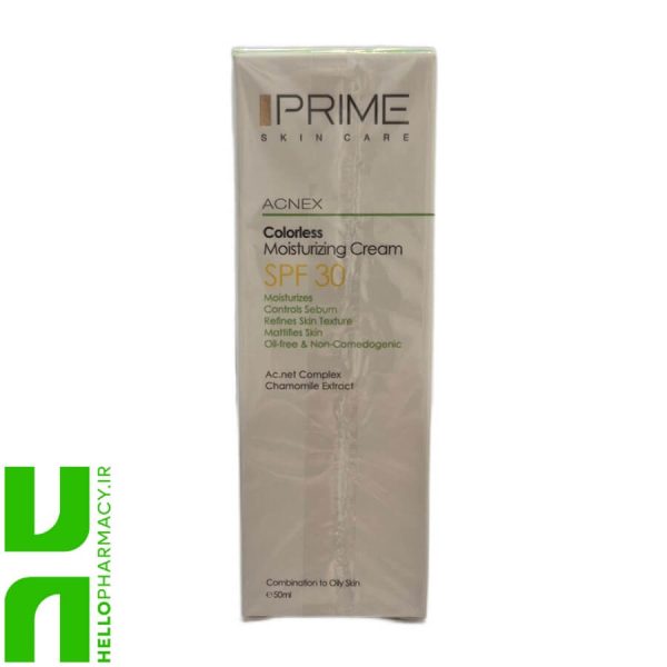 کرم مرطوب کننده SPF30 پوست چرب پرایم 50میلی لیتر