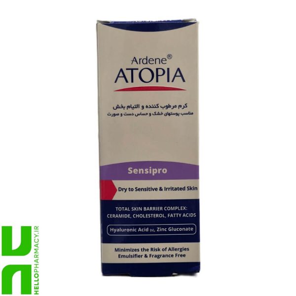 کرم مرطوب کننده و التیام بخش پوست خشک و حساس دست و صورت سنسی پرو آردن اتوپیا 50گرم
