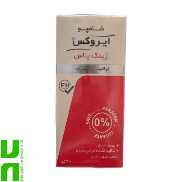 شامپو زینک پلاس ایروکس 200میلی لیتر